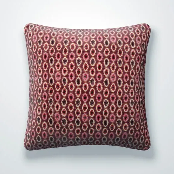 Geometric Cushion Cover - Rosso, Polyester