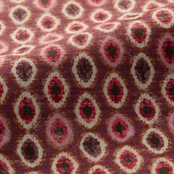 Geometric Cushion Cover - Rosso, Polyester