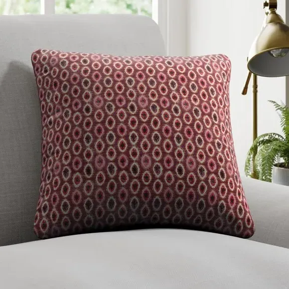 Geometric Cushion Cover - Rosso, Polyester