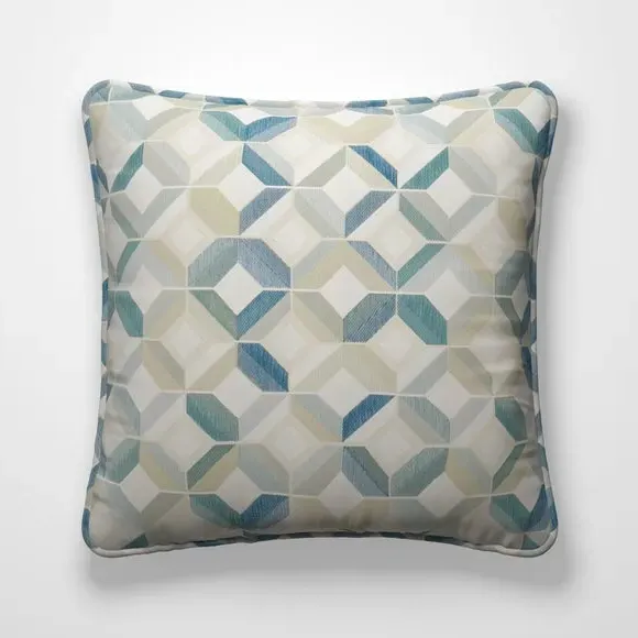 Geometric Cushion Cover with Edge Options