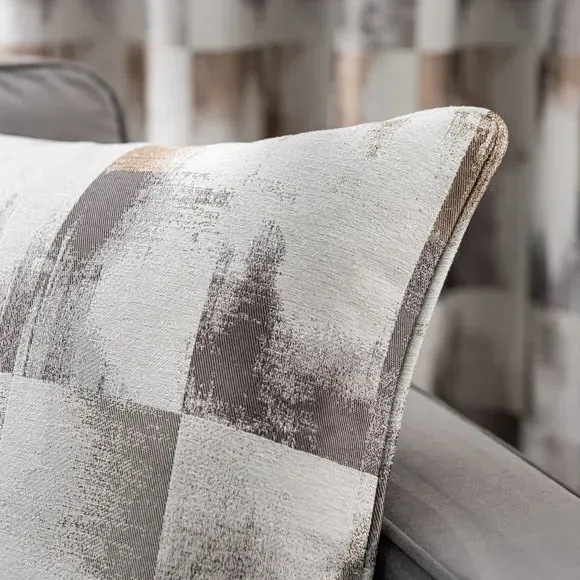 Geometric Cushion - Silver, Jacquard