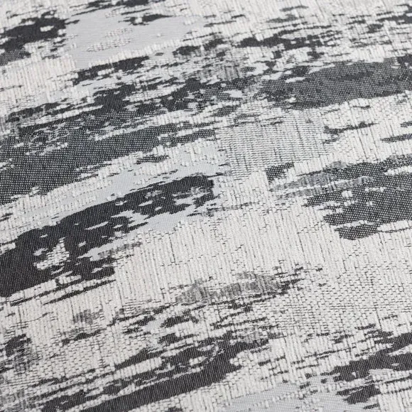 Geometric Cushion with Removable Cover - Charcoal