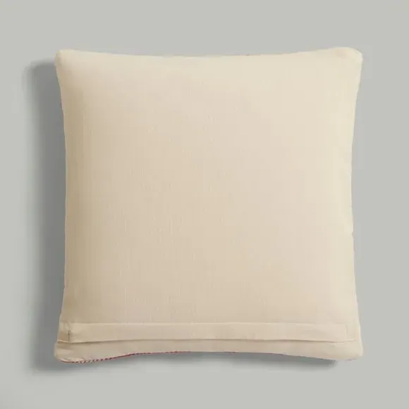 Geometric Cushion with Zip Closure - Pink, Cotton