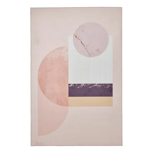 Geometric Rug - Rose