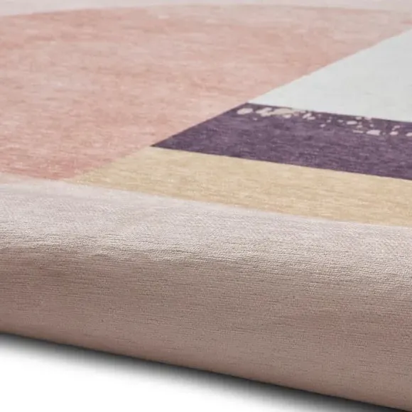Geometric Rug - Rose