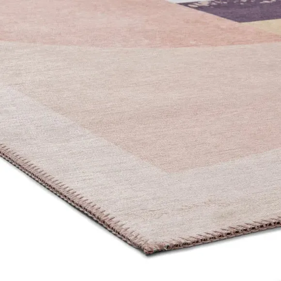 Geometric Rug - Rose