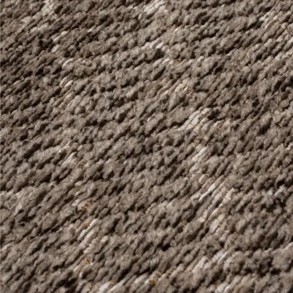 Geometric Rug with High-Low Texture - Natural