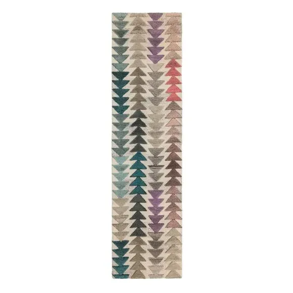 Geometric Runner Rug - Multicolor, Wool image
