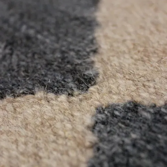 Geometric Stair Runner - Monochrome, Wool