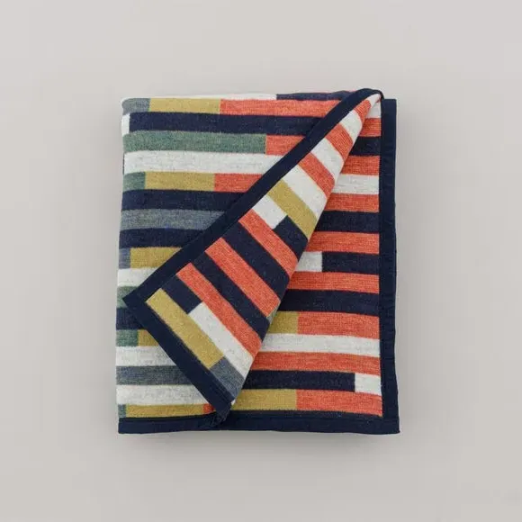 Geometric Throw Blanket - Multicolor, Cotton