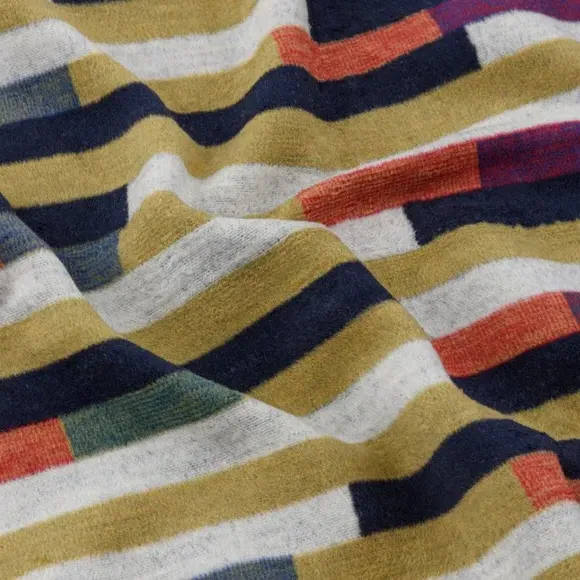 Geometric Throw Blanket - Multicolor, Cotton