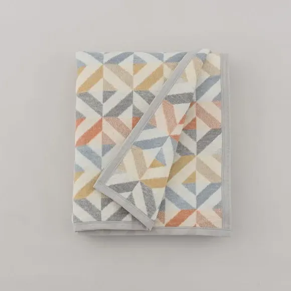 Geometric Throw Blanket - Multicolor, Cotton