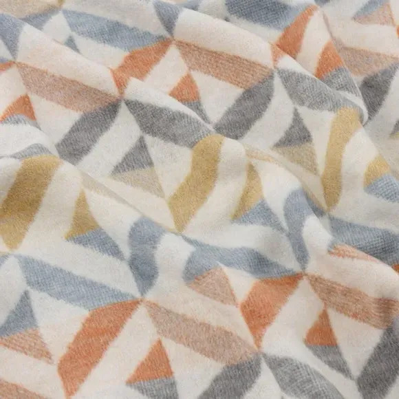 Geometric Throw Blanket - Multicolor, Cotton