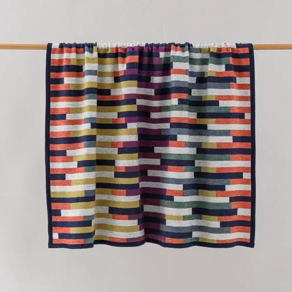 Geometric Throw Blanket - Multicolor, Cotton