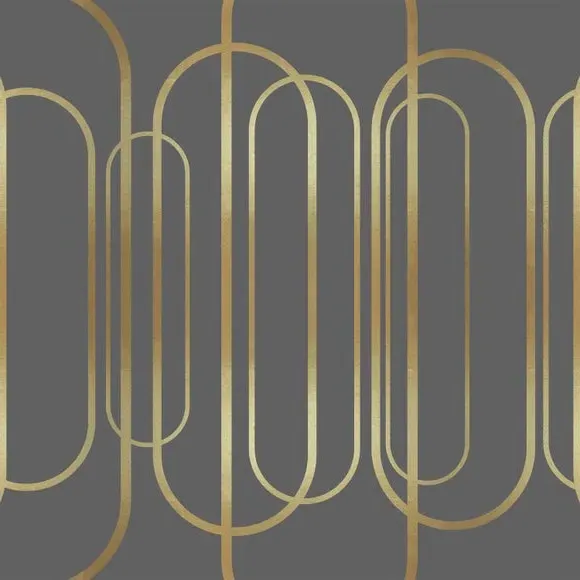 Geometric Wall Mural - Grey, Abstract Design