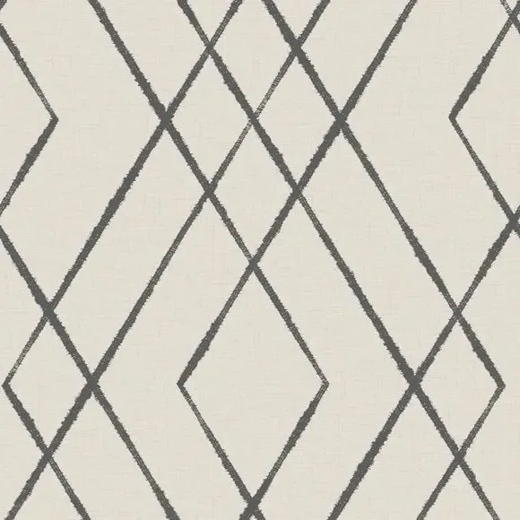 Geometric Wallpaper with Smooth Finish - Natural