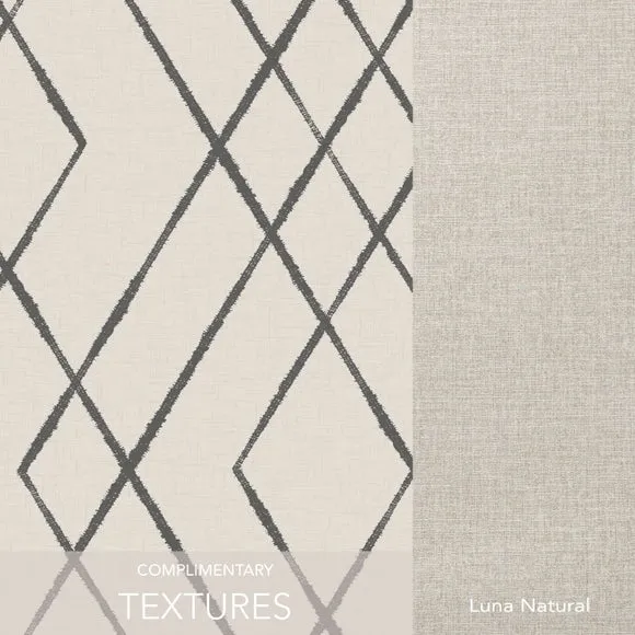 Geometric Wallpaper with Smooth Finish - Natural