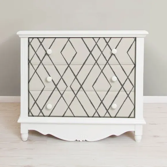 Geometric Wallpaper with Smooth Finish - Natural