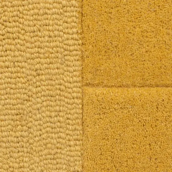 Geometric Wool Runner - Ochre