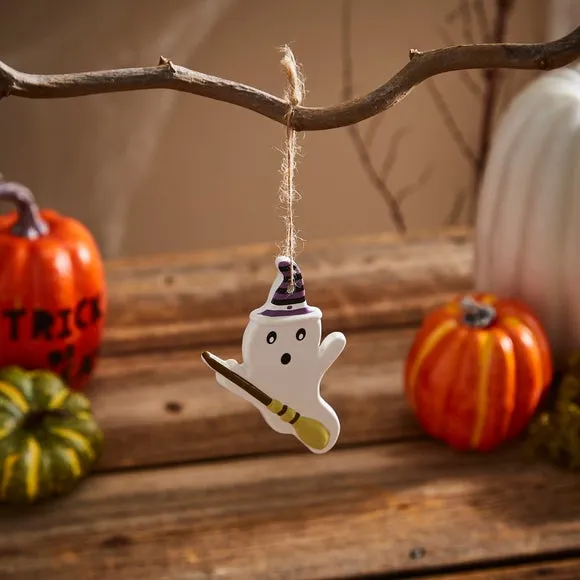 Ghost Hanging Decoration - White, Ceramic image