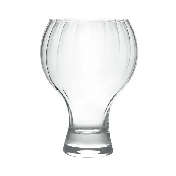 Gin Glass with Ribbed Design - Clear