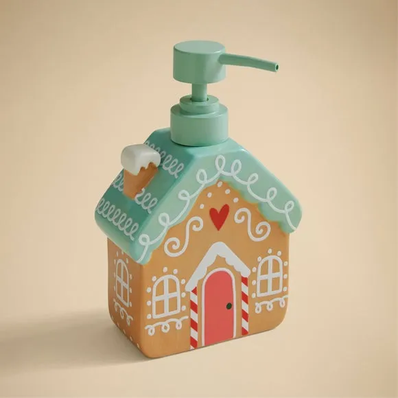 Gingerbread House Soap Dispenser - Multicolor