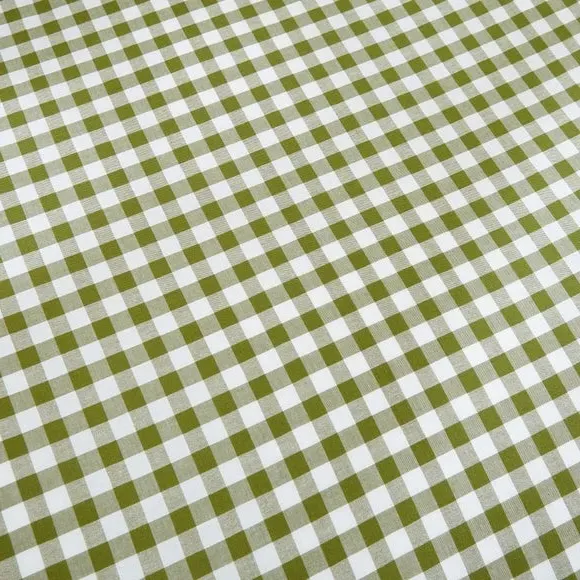 Gingham Duvet Cover Set with Pillowcase - Green
