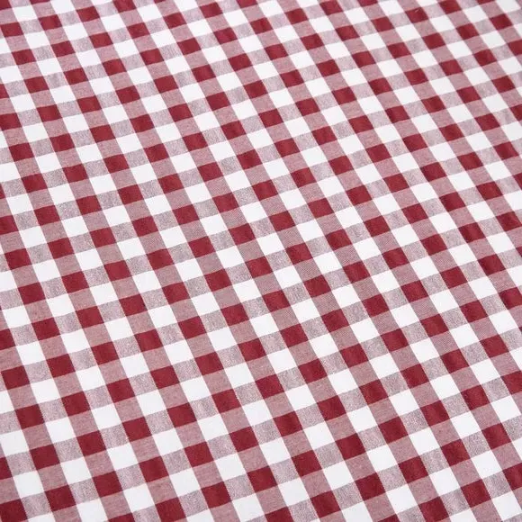 Gingham Duvet Cover Set with Pillowcase - Mulberry
