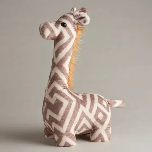 Giraffe Doorstop - Multicolor, Fabric