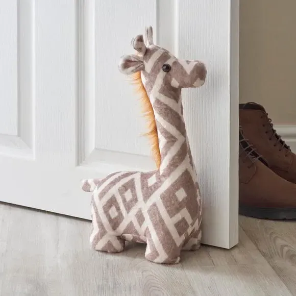 Giraffe Doorstop - Multicolor, Fabric image