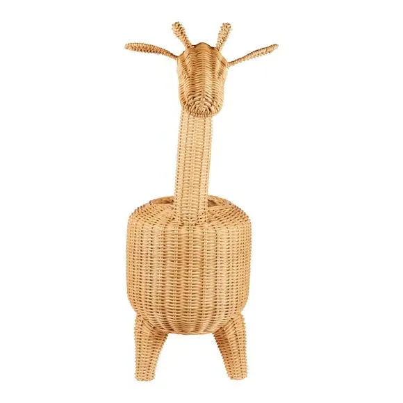 Giraffe Storage Basket - Honey, Rattan