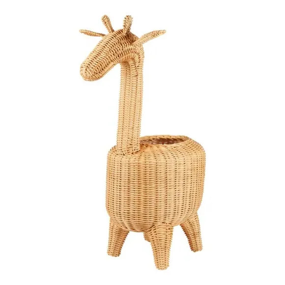 Giraffe Storage Basket - Honey, Rattan