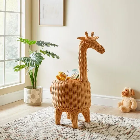 Giraffe Storage Basket - Honey, Rattan image