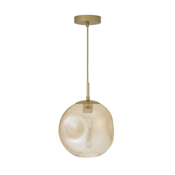 Glass Pendant Light - Amber