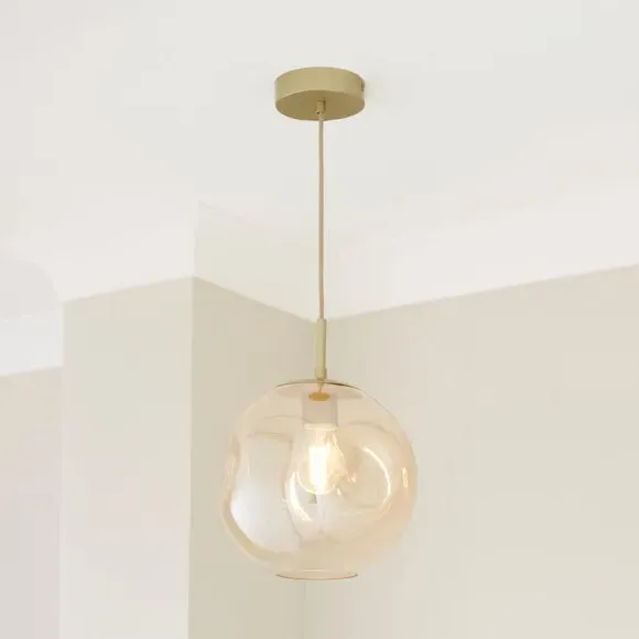 Glass Pendant Light - Amber image