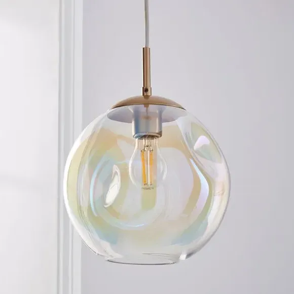 Glass Pendant Light - Iridescent