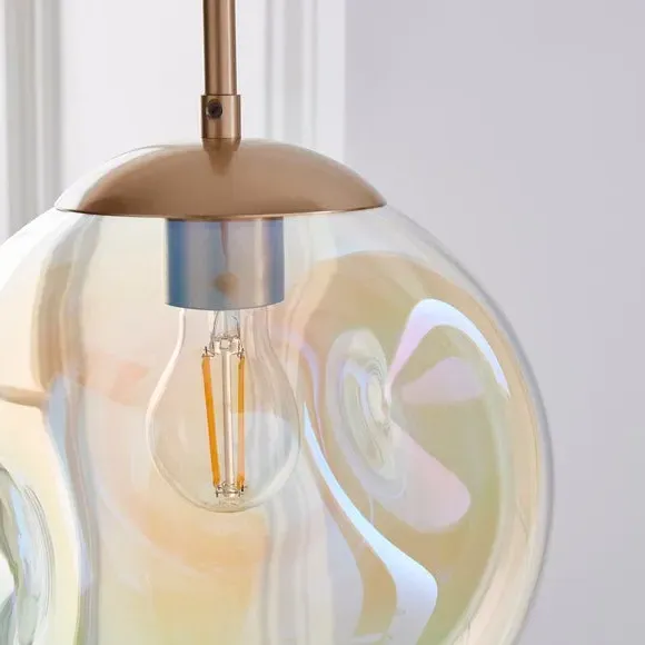 Glass Pendant Light - Iridescent