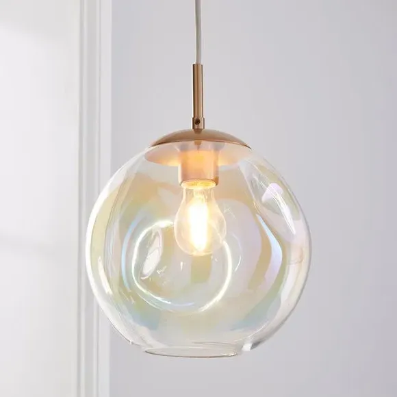Glass Pendant Light - Iridescent