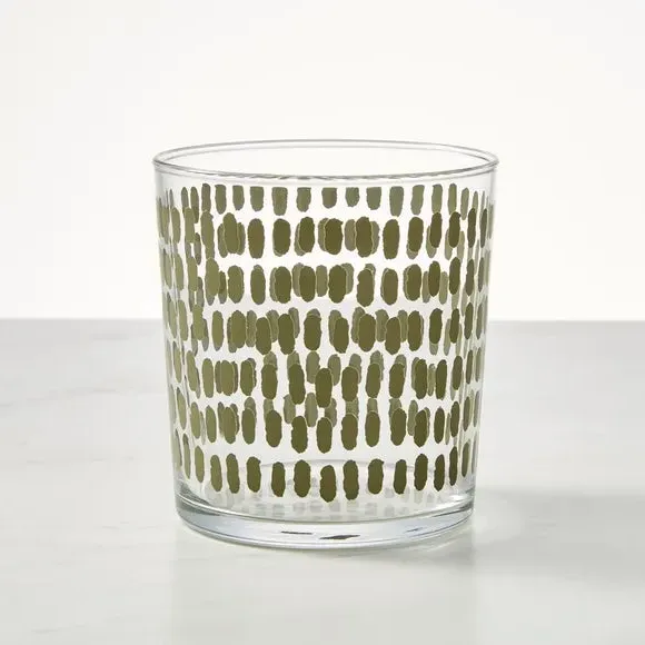 Glass Tumbler with Print - Black/White image