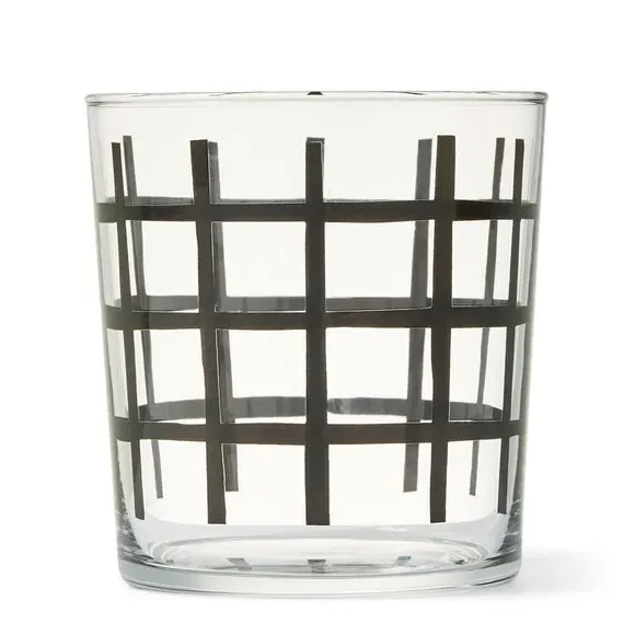 Glass Tumbler with Print - Green, Glass