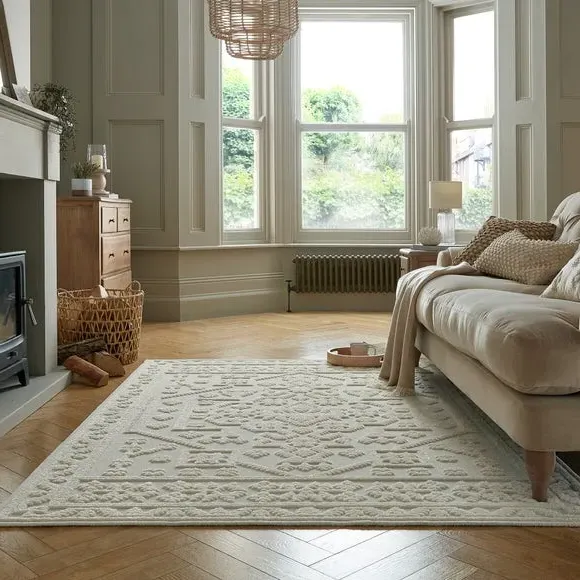 Global Washable Rug - Cream, Polypropylene