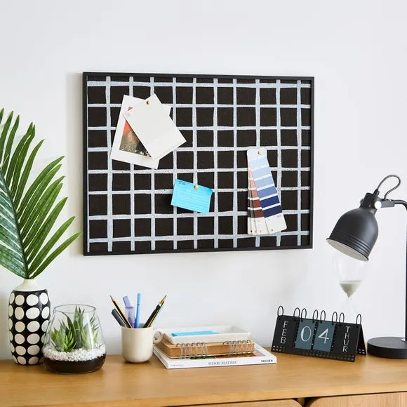 Grid Pin Board - Black/White image