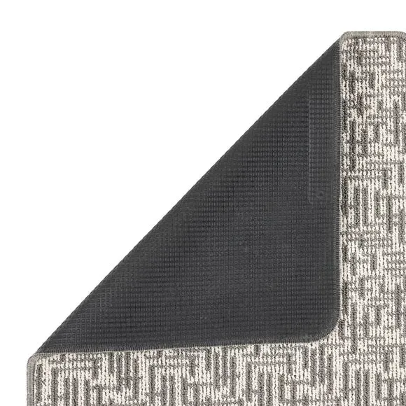 Grid Runner with Anti-Slip - Grey, Boucle