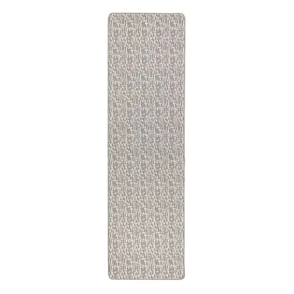 Grid Runner with Anti-Slip - Grey, Boucle