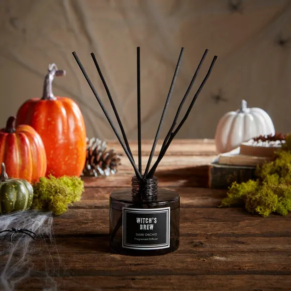 Halloween Diffuser with Reeds - Black, Glass image