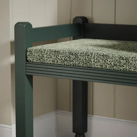 Hallway Bench with Storage - Green, Pine