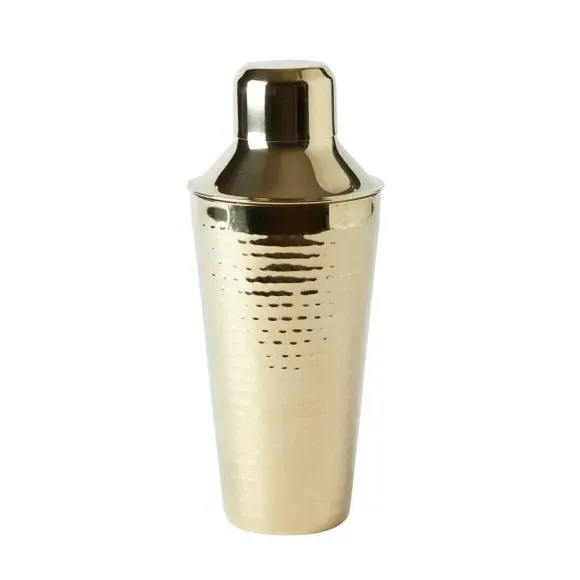 Hammered Cocktail Shaker - Gold, Stainless Steel