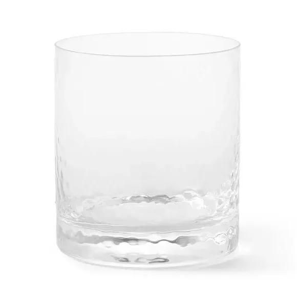 Hammered Glass Tumbler - Clear