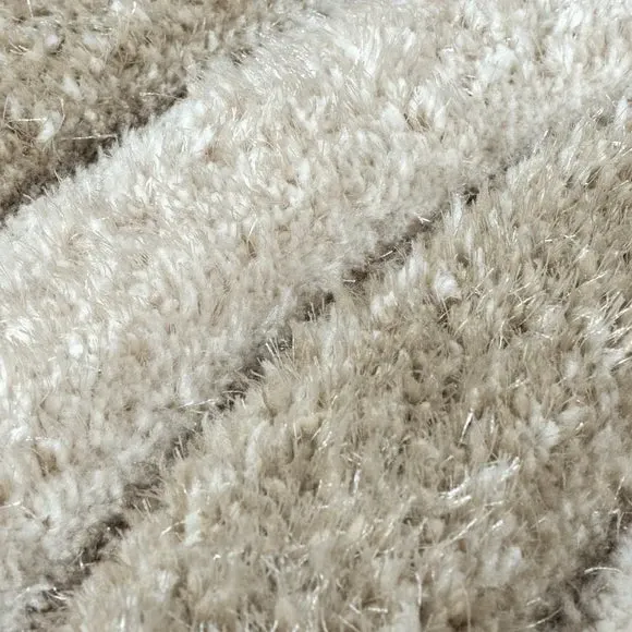 Hand Carved Area Rug - Natural, Polyester