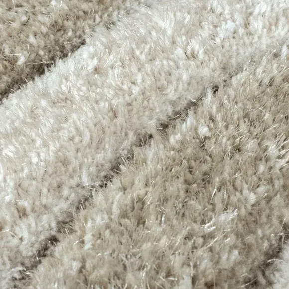 Hand Carved Area Rug - Natural, Polyester